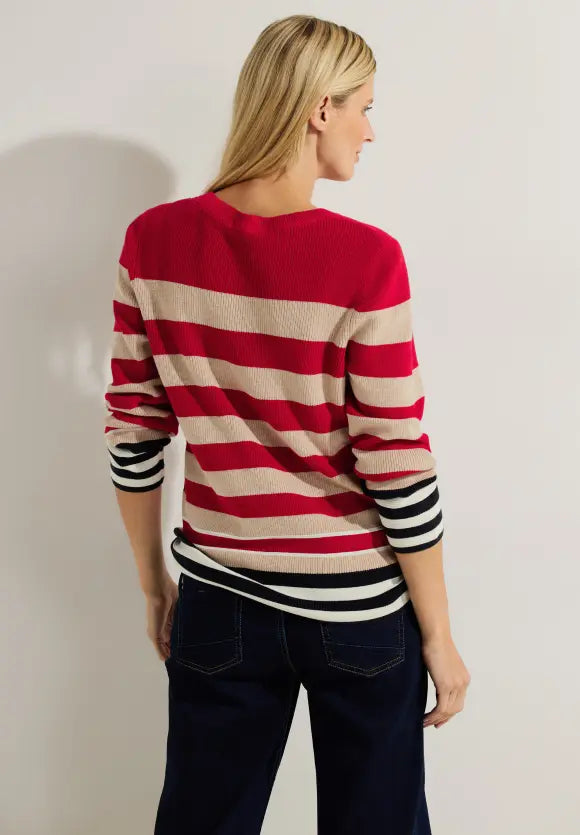 302472- Stripe Knit Jumper - Cecil