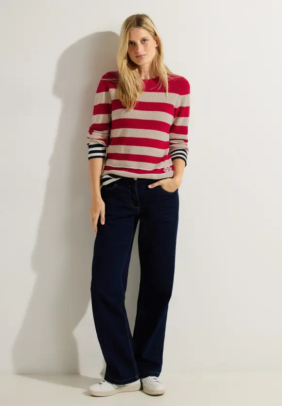 302472- Stripe Knit Jumper - Cecil