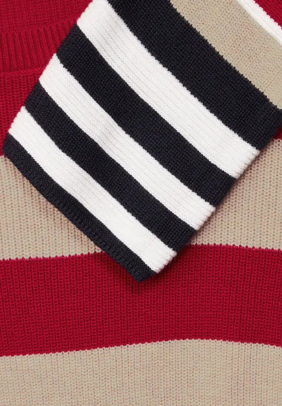 302472- Stripe Knit Jumper - Cecil