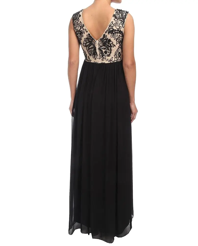 Adrianna Papell - 91899340 Beaded Cap Sleeves Chiffon Dress