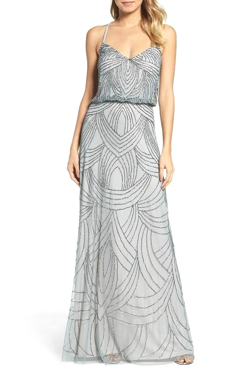 Adrianna Papell - Beaded Blouson Dress 91891180