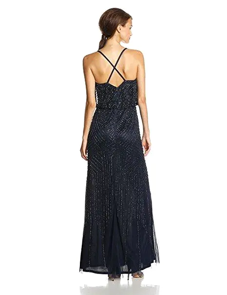 Adrianna Papell - Beaded Long Dress 91897340