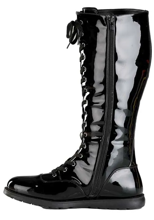 Adult Black Wrestling Costume Boots | Adult Costume Boots