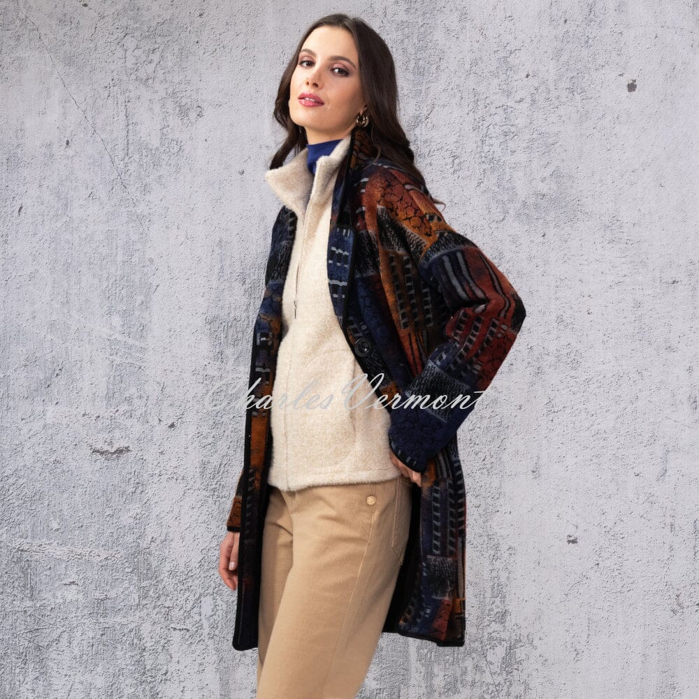 Alison Sheri Patterned Coat - Style A44258