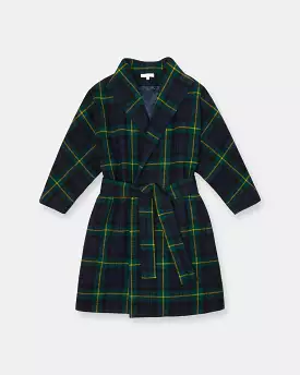 Ann Mashburn Kimono Carina Car Coat Tartan Plaid