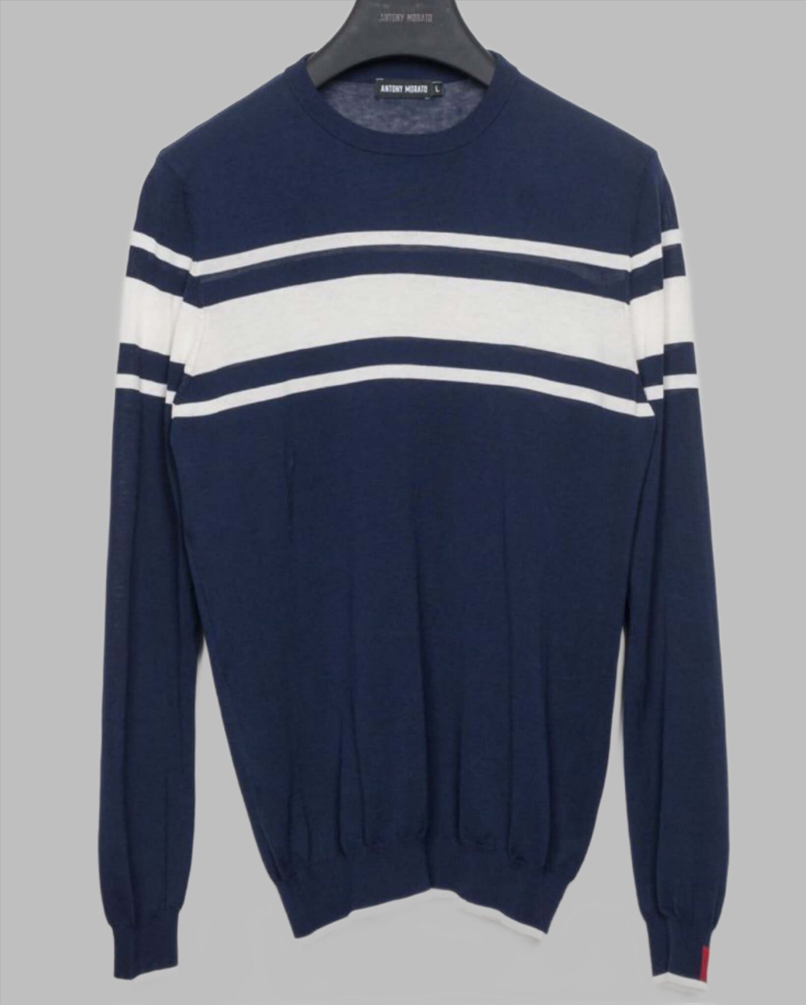 Antony Morato JACQUARD SWEATER Avio Blue