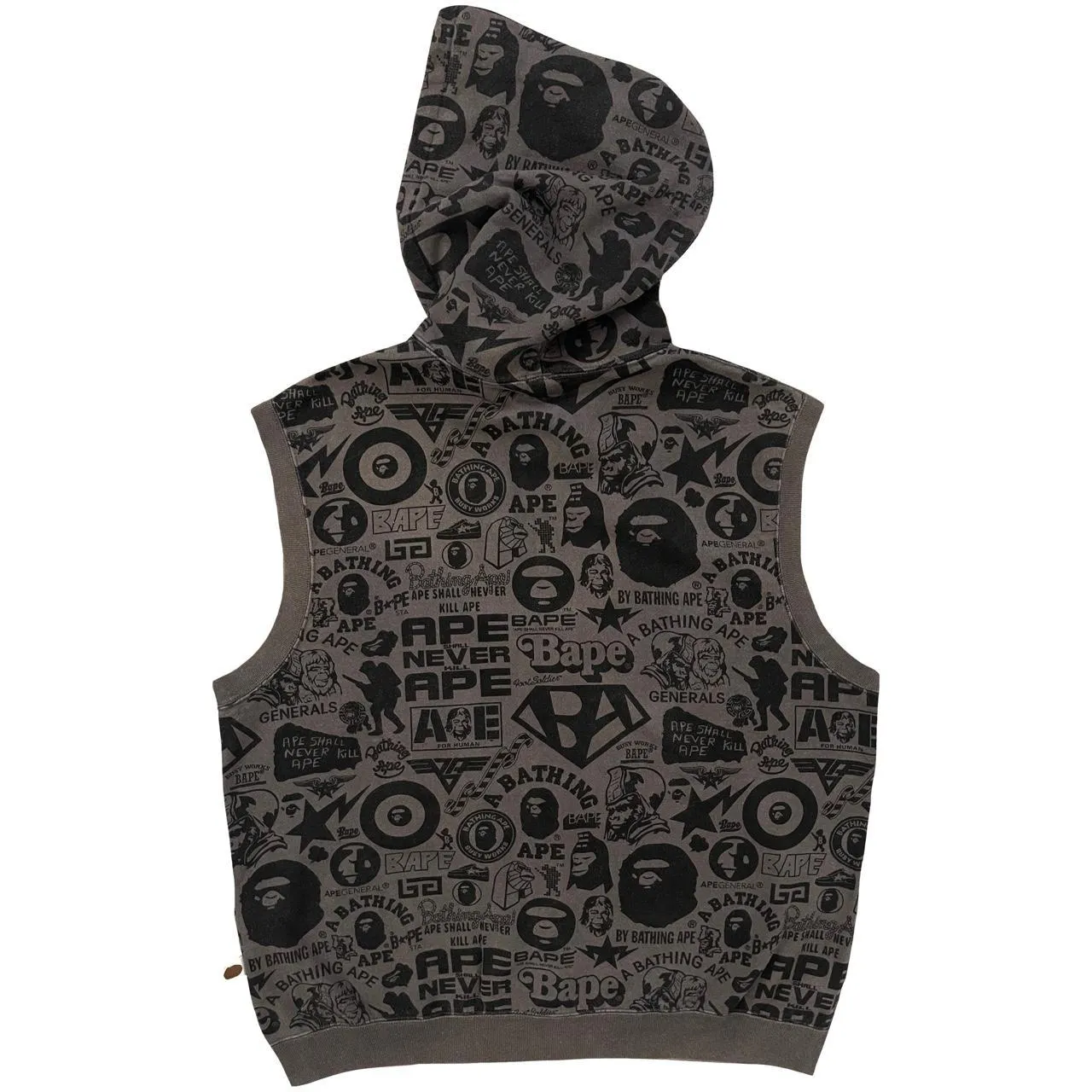 Bape All Over Print Sleeveless Hoodie