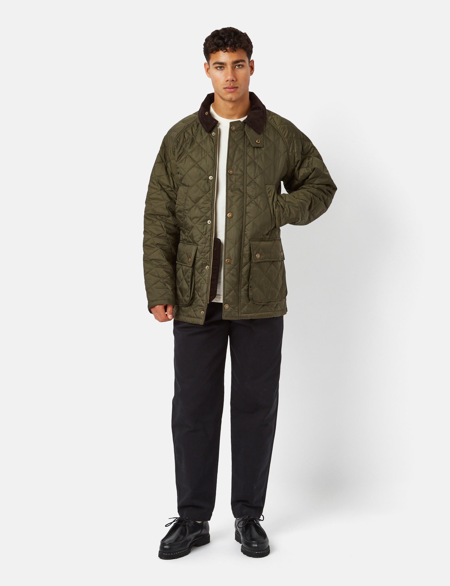 Barbour Ashby Quilted Jacket - Olive Green