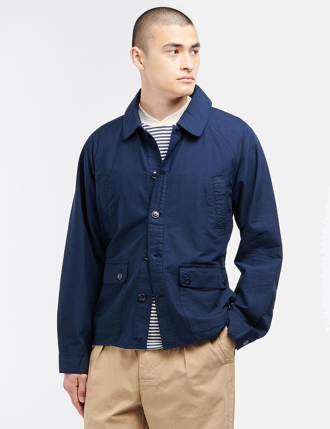 Barbour Oxford Jacket - Navy Blue