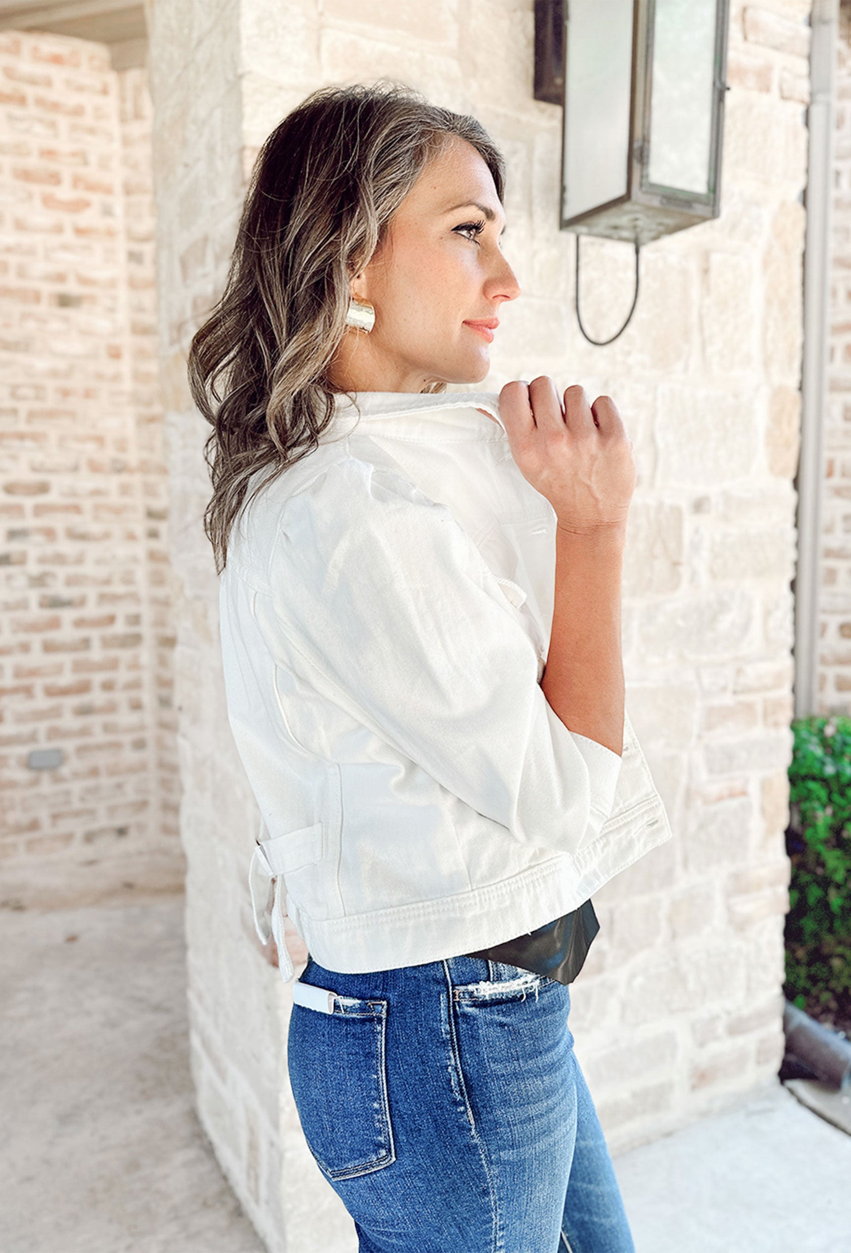 Bianca Denim Jacket in White