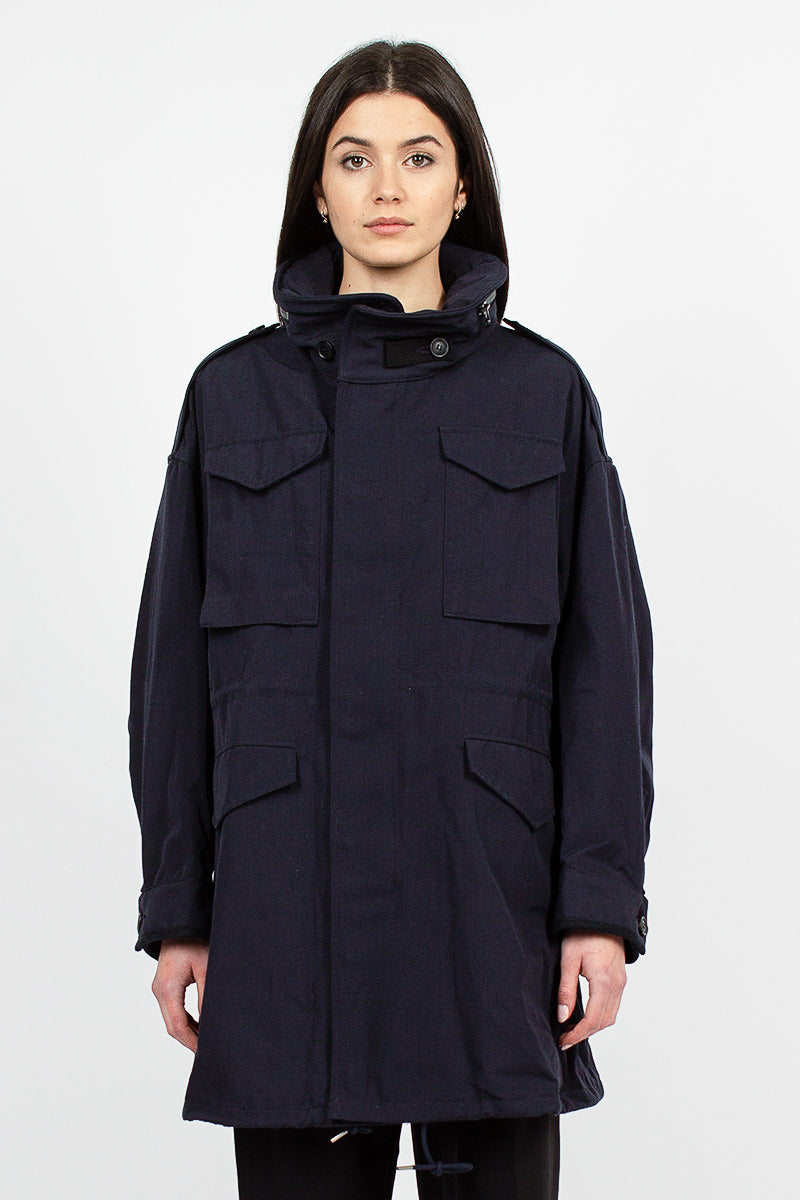 Bickle Gabardine Coat Navy