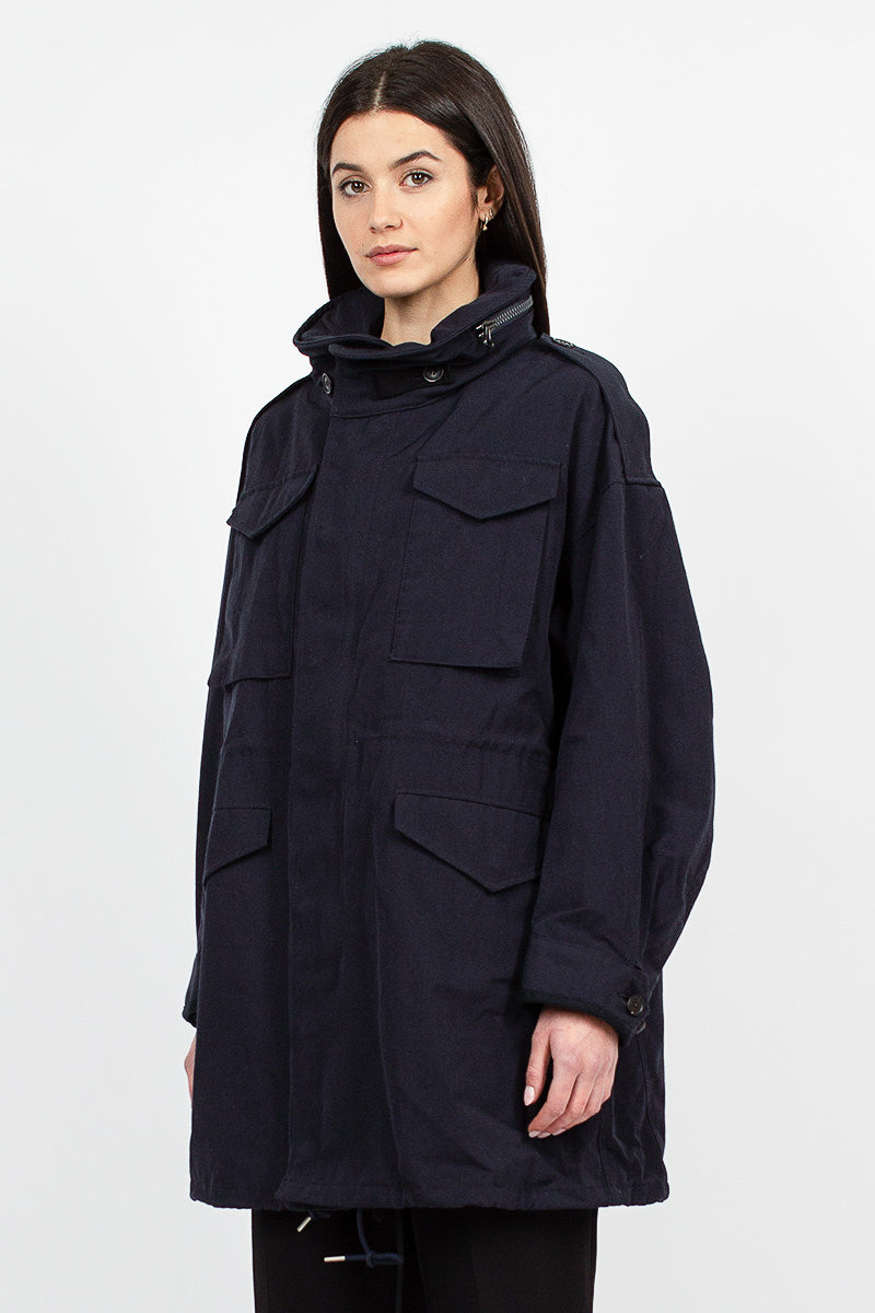 Bickle Gabardine Coat Navy