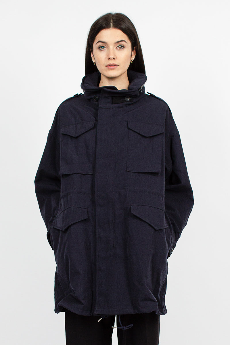 Bickle Gabardine Coat Navy