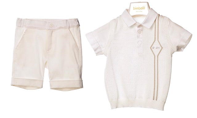 Bimbalo SS Sweater Shirt & Shorts Outfit