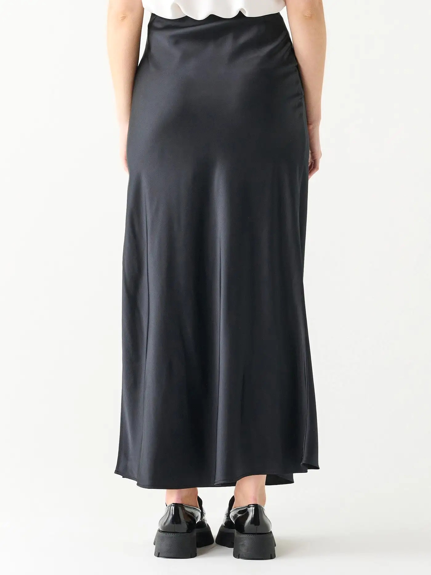 BLACK TAPE Satin Maxi Skirt