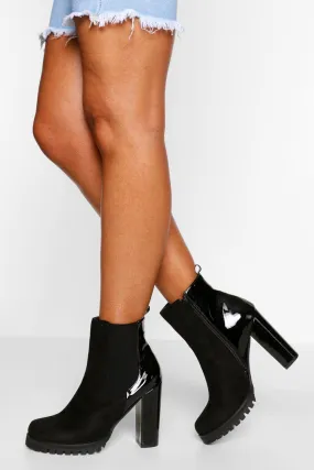 Block Heel Chelsea Boot