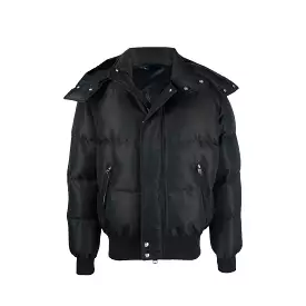 Bomber imbottito in misto lana Alexander Mcqueen