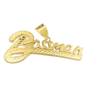 Bossman DC 10K Yellow Gold Pendant