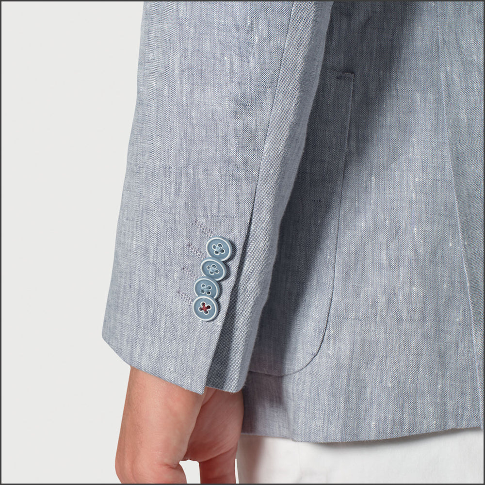 Brook Taverner Leeds Light Blue Linen Jacket<><>