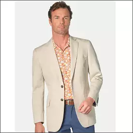 Brook Taverner Tatton Stone Cotton Linen Jacket <><>