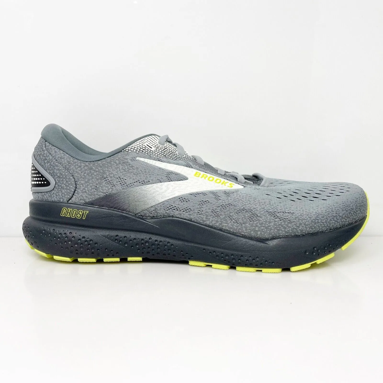 Brooks Mens Ghost 16 1104182E040 Gray Running Shoes Sneakers Size 10 2E