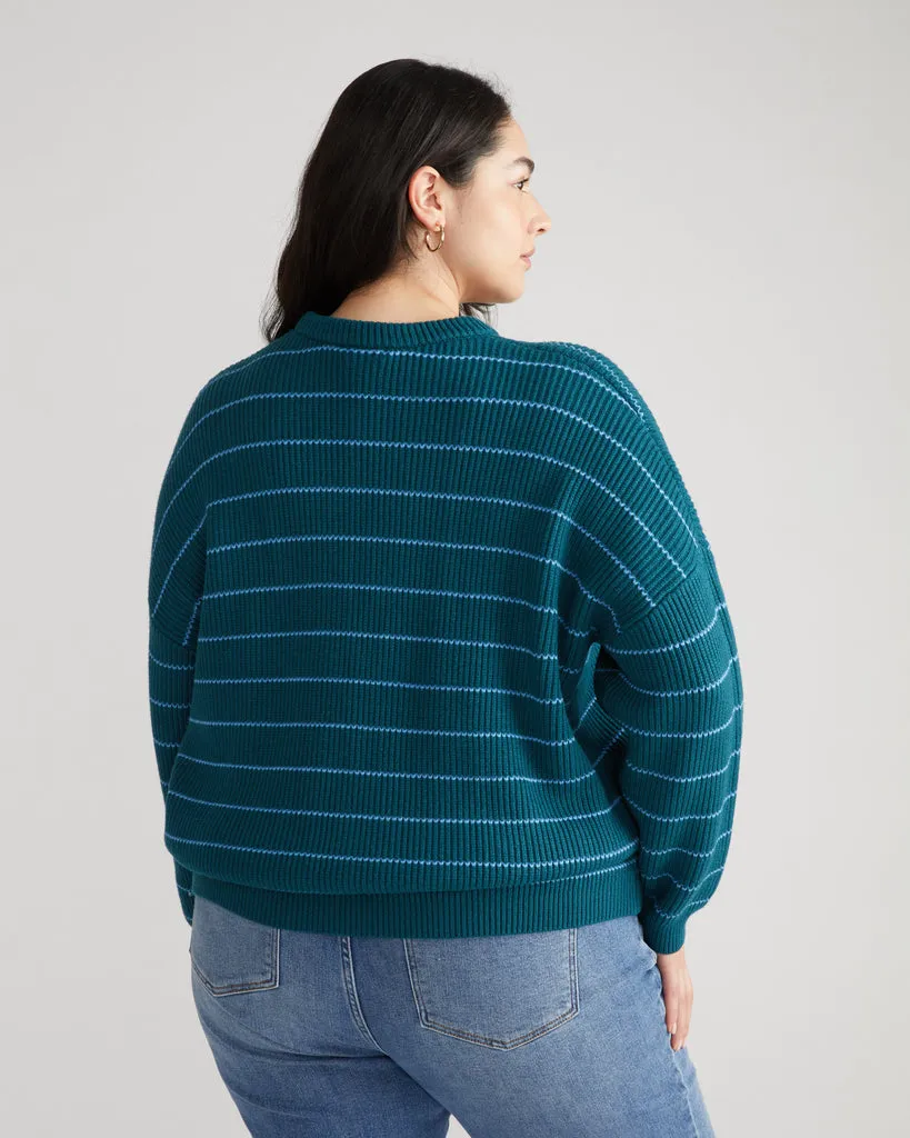 Bruno Sweater - Deep Blue/Cerulean Stripe