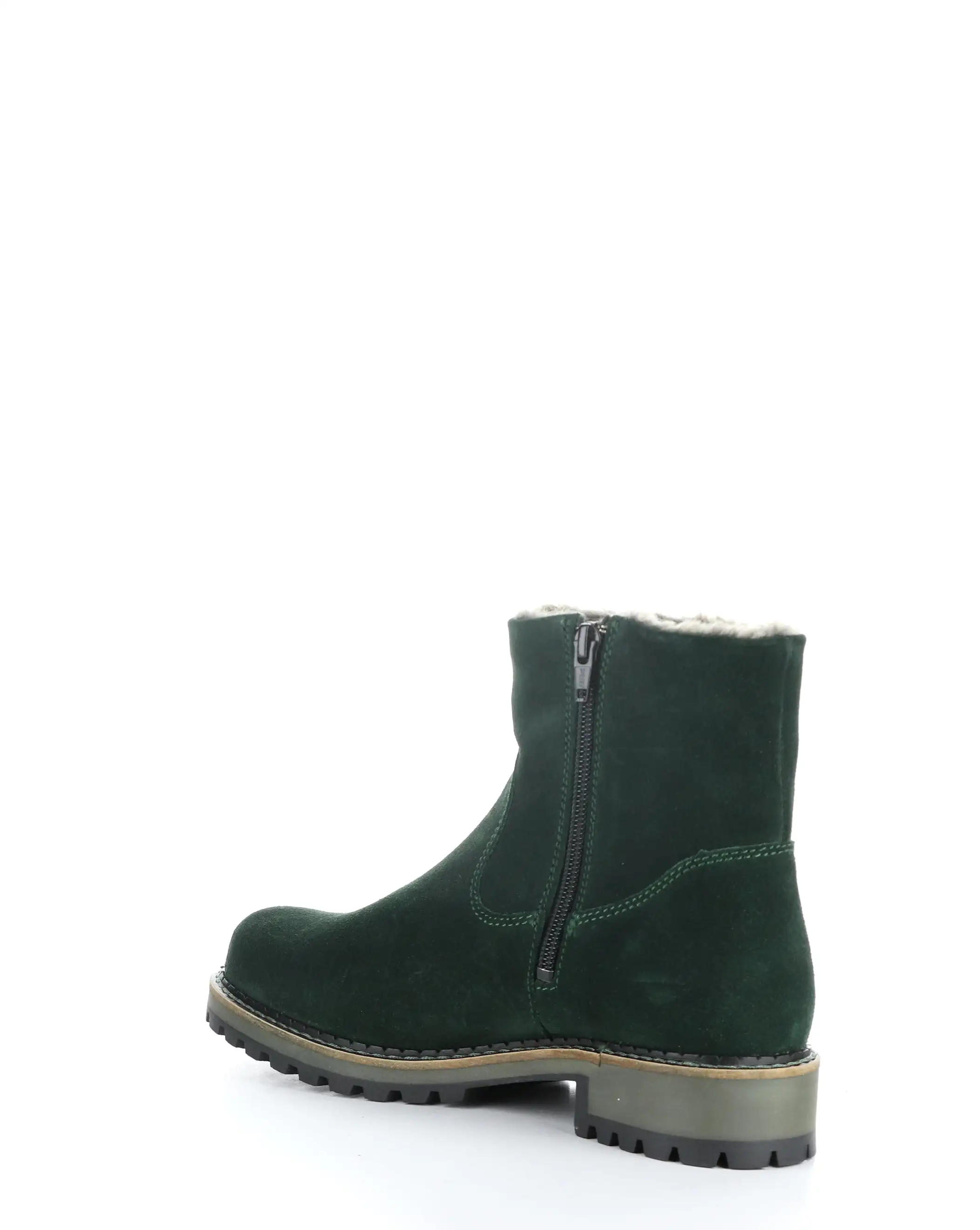 CALIB BOTTLE GREEN Round Toe Boots