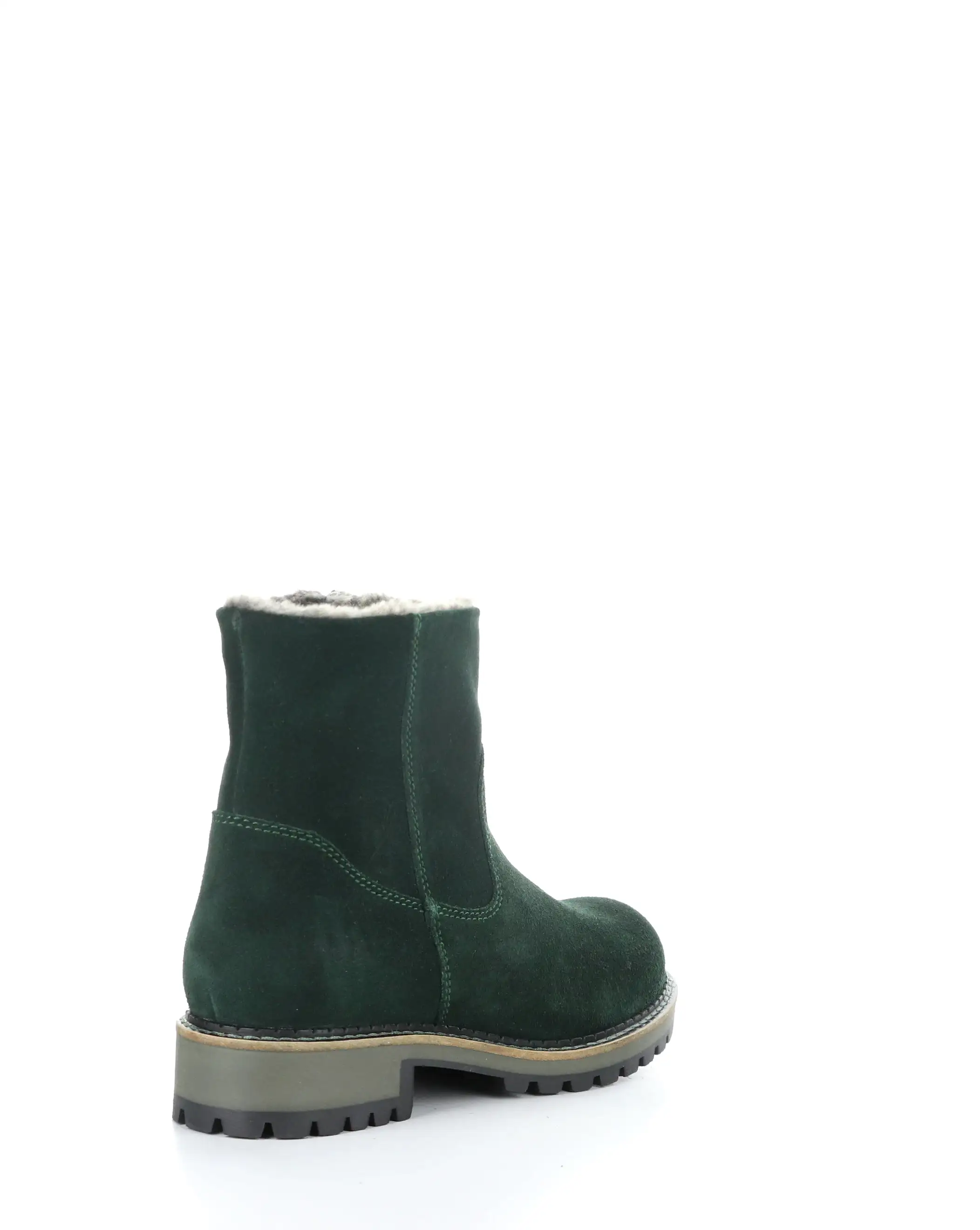 CALIB BOTTLE GREEN Round Toe Boots