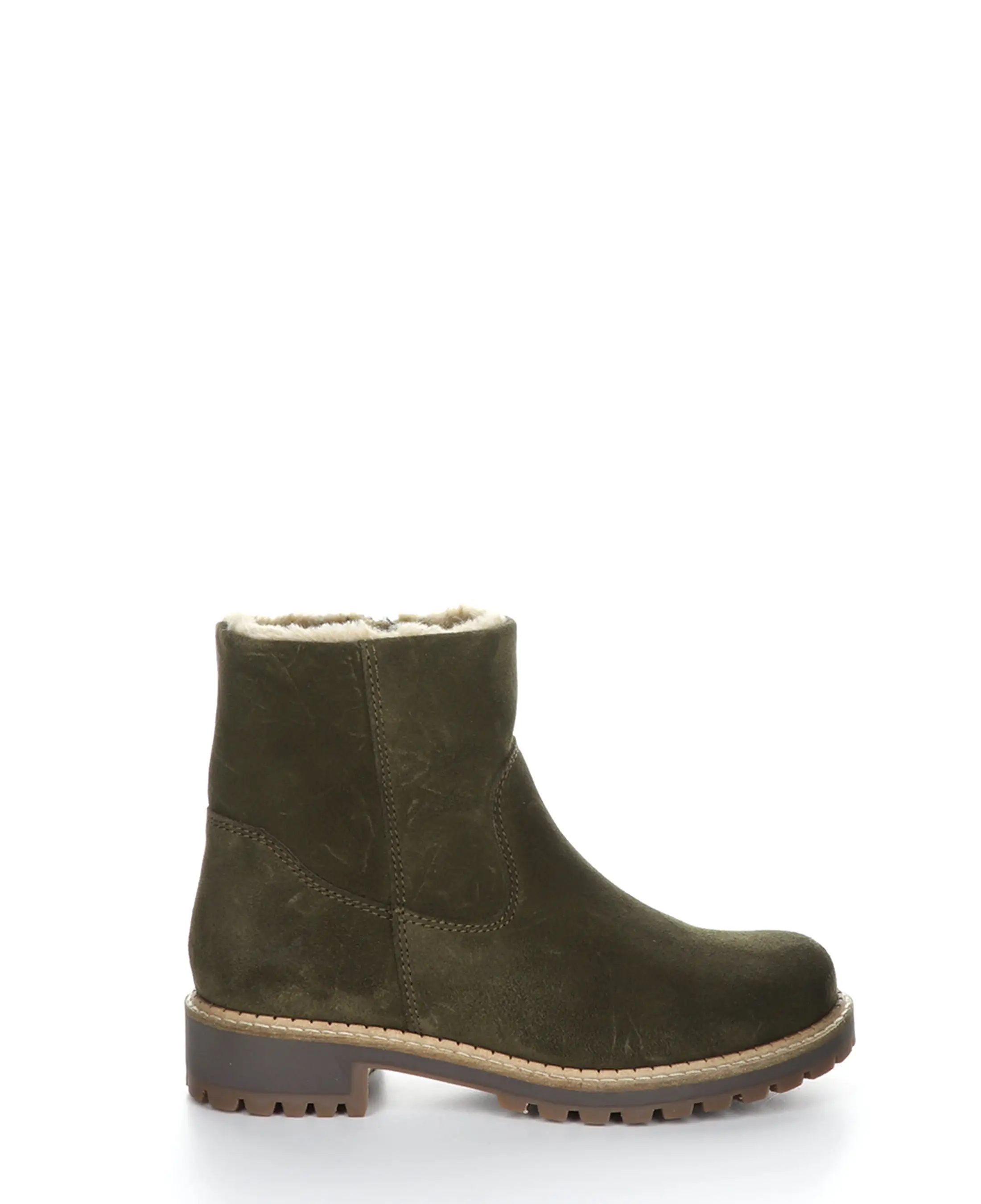 CALIB OLIVE Round Toe Boots