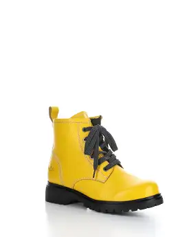 CARINAS MUSTARD Round Toe Boots