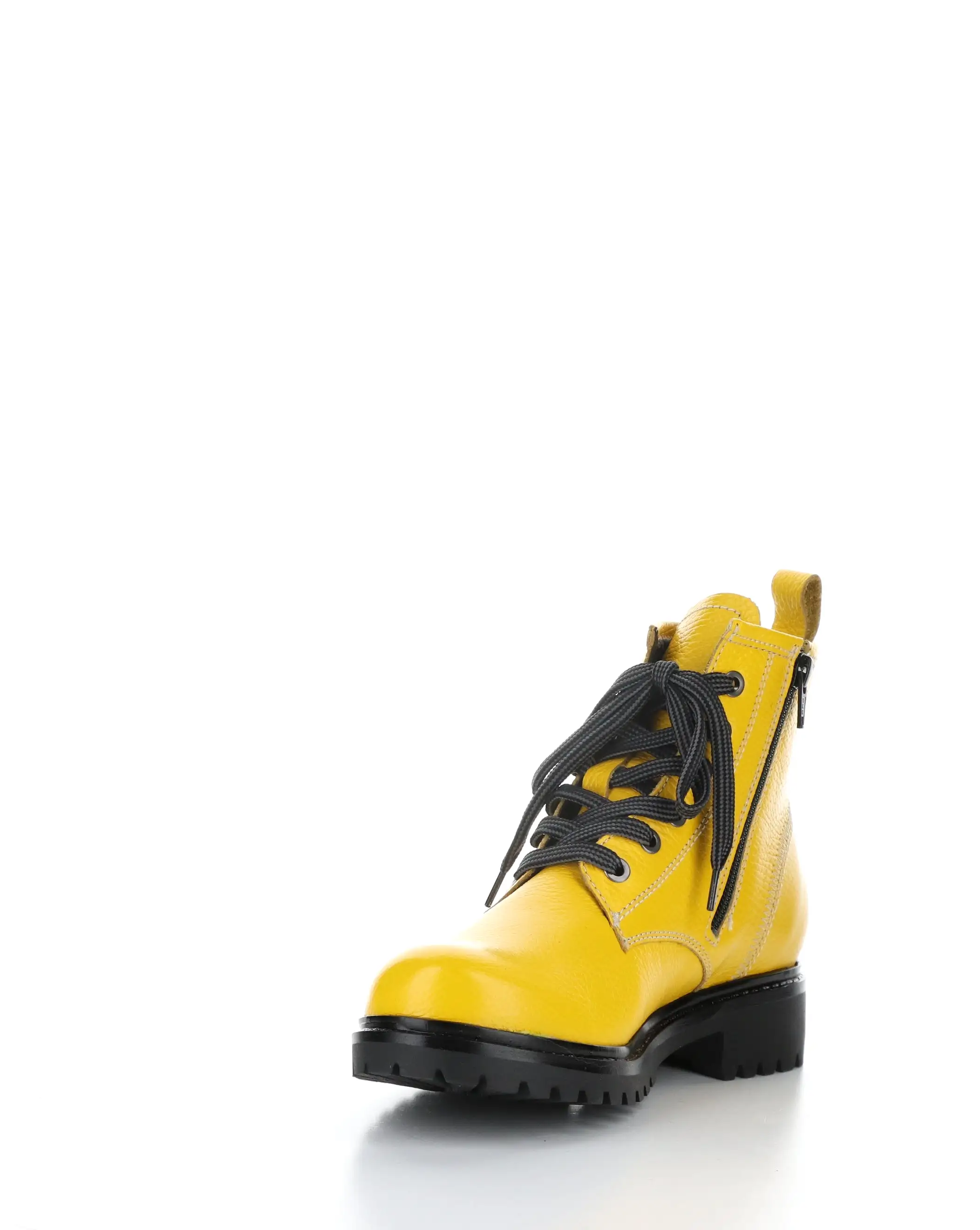 CARINAS MUSTARD Round Toe Boots