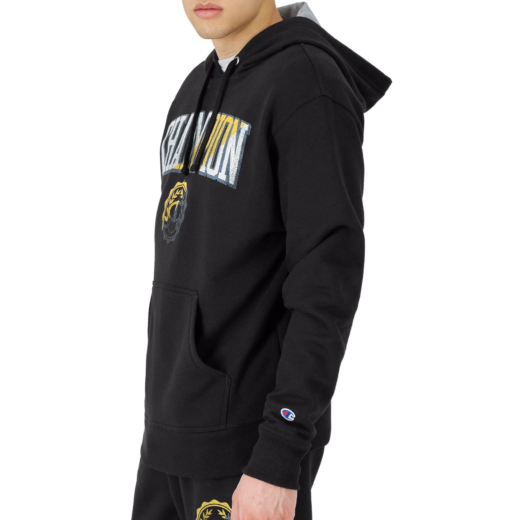 CHAMPION Powerblend Fleece Hoodie Crest Logo