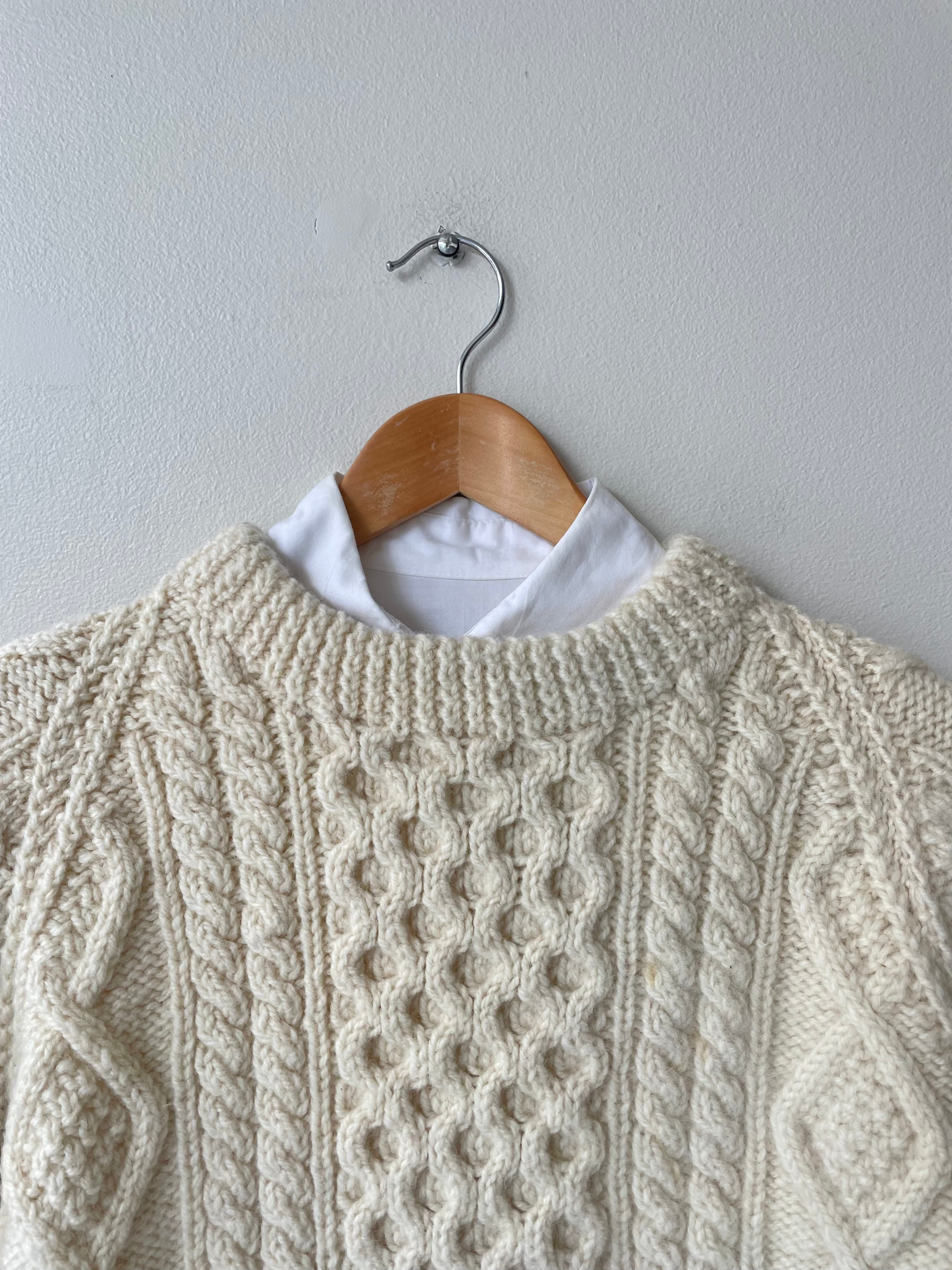 Classic Wool Fisherman Sweater