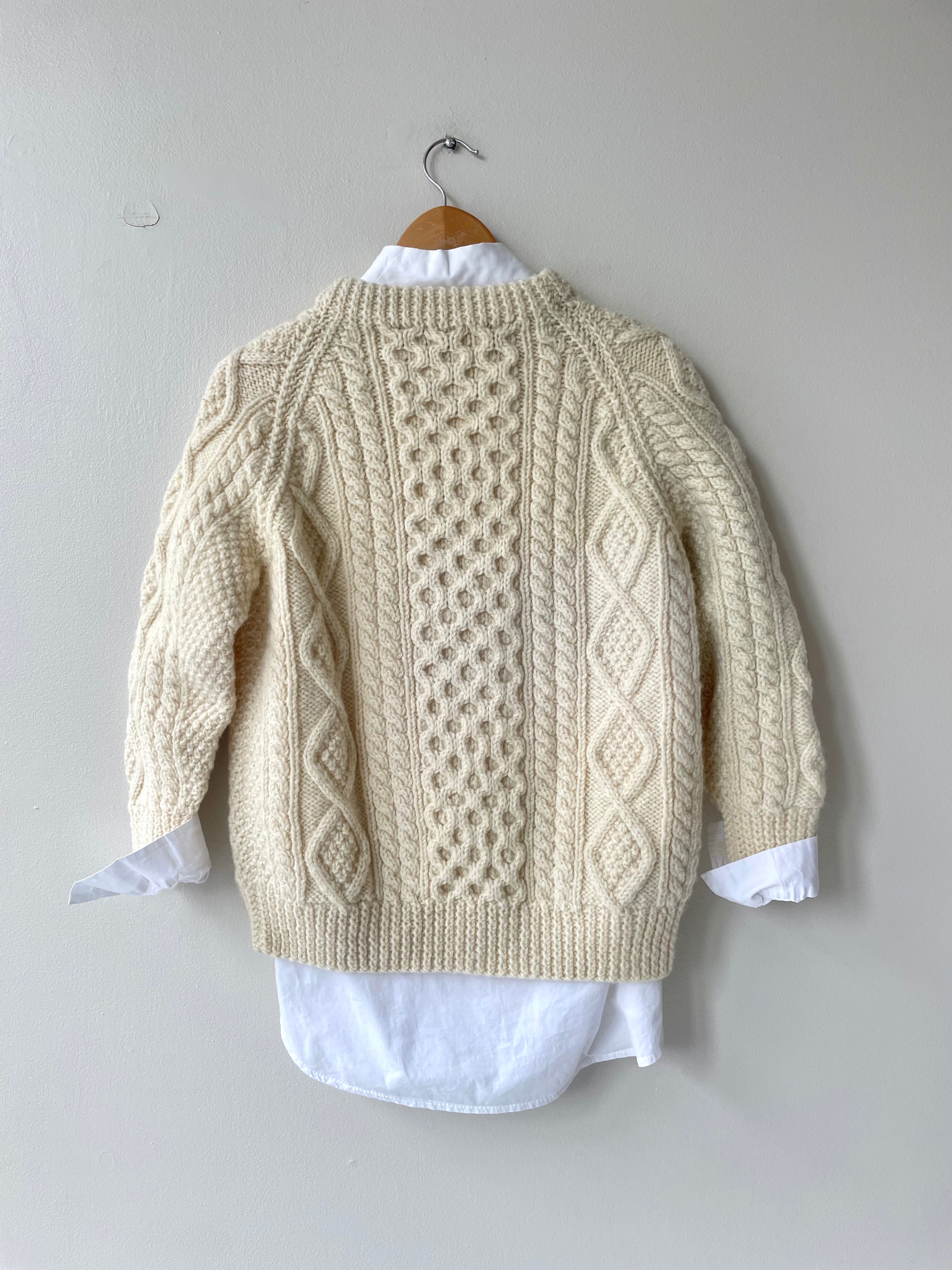 Classic Wool Fisherman Sweater