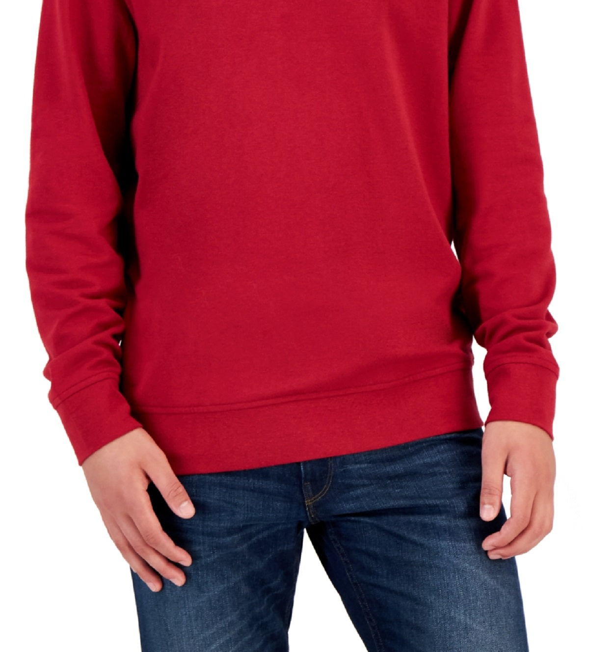 Club Room Men's Shawl Collar Sprilite Fleece Sweater Red Size Large