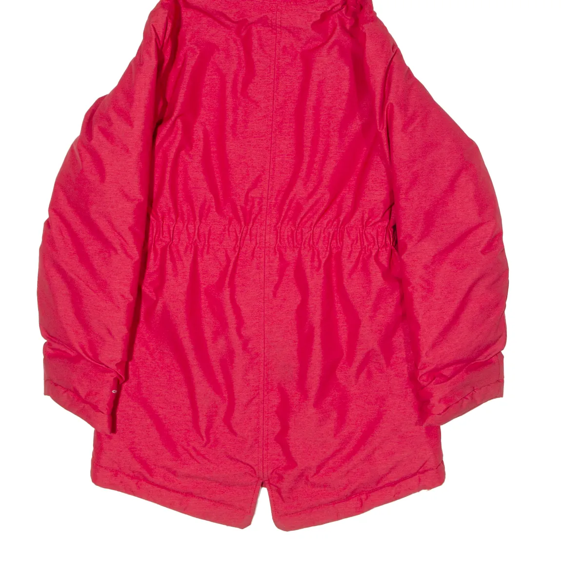 COLUMBIA Girls Parka Coat Red Hooded M