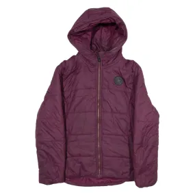 CONVERSE Insulated Womens Parka Jacket Purple L