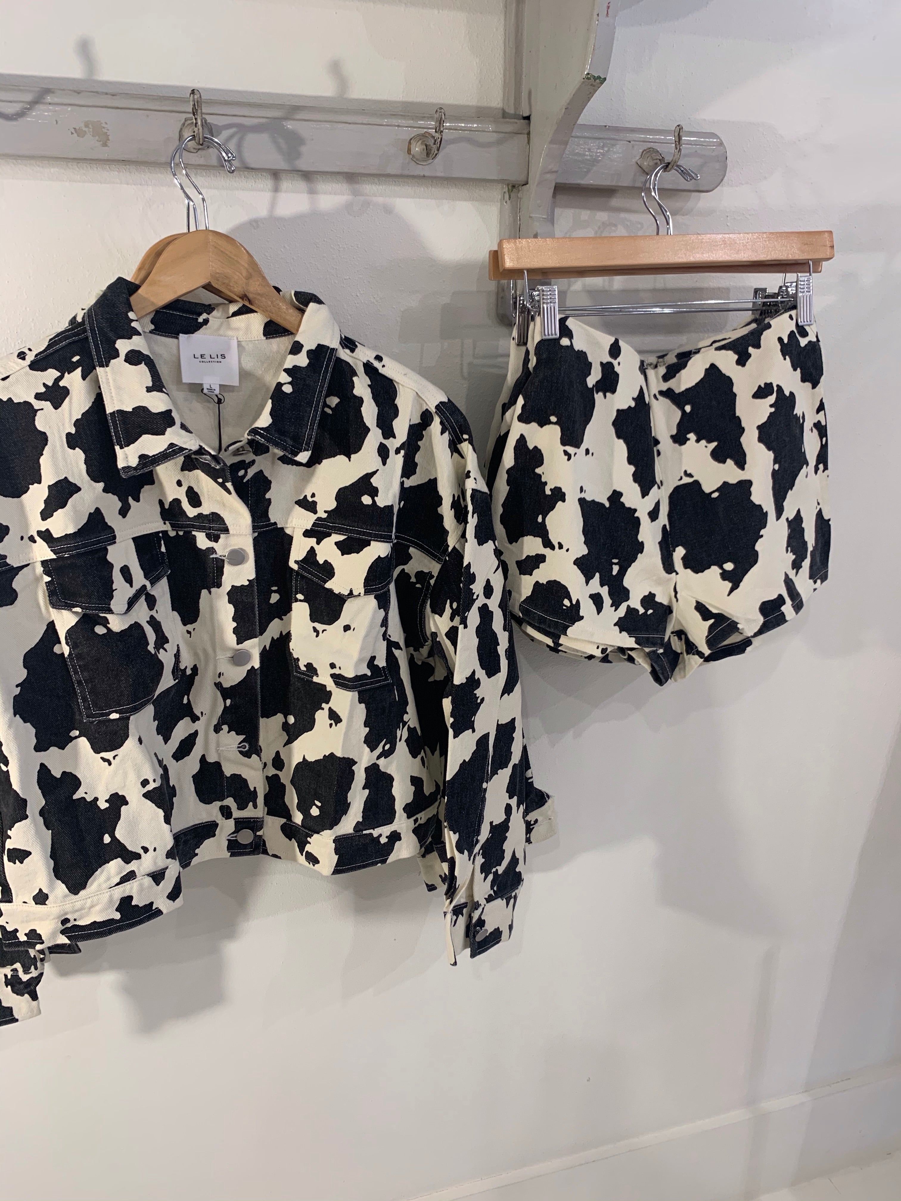 Cow Print Jacket