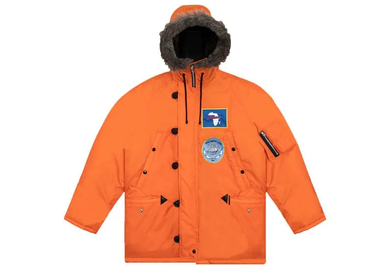 Denim Tears Longest Trip Parka Jacket Orange