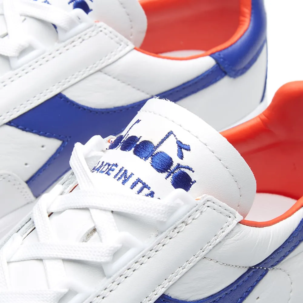 Diadora B.Elite - Made in ItalyWhite & Clematis Blue