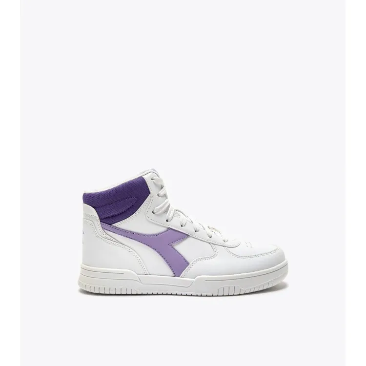 Diadora Raptor Mid GS Scarpe da Ginnastica Ragazza Viola Bianco Lilla