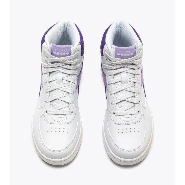 Diadora Raptor Mid GS Scarpe da Ginnastica Ragazza Viola Bianco Lilla