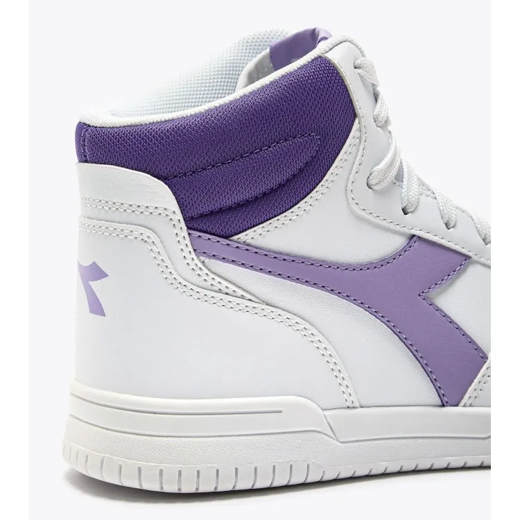 Diadora Raptor Mid GS Scarpe da Ginnastica Ragazza Viola Bianco Lilla