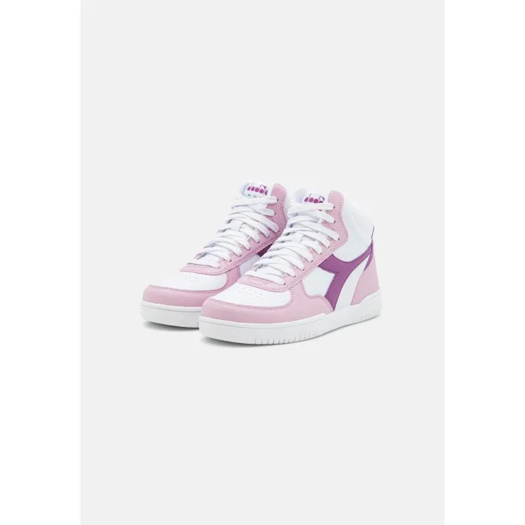 Diadora Raptor Mid Scarpe da Ginnastica Donna Bianco Rosa