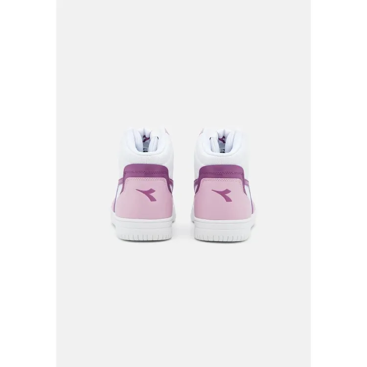 Diadora Raptor Mid Scarpe da Ginnastica Donna Bianco Rosa