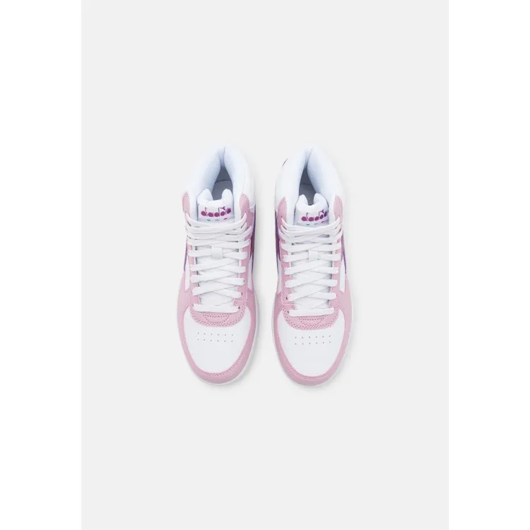 Diadora Raptor Mid Scarpe da Ginnastica Donna Bianco Rosa