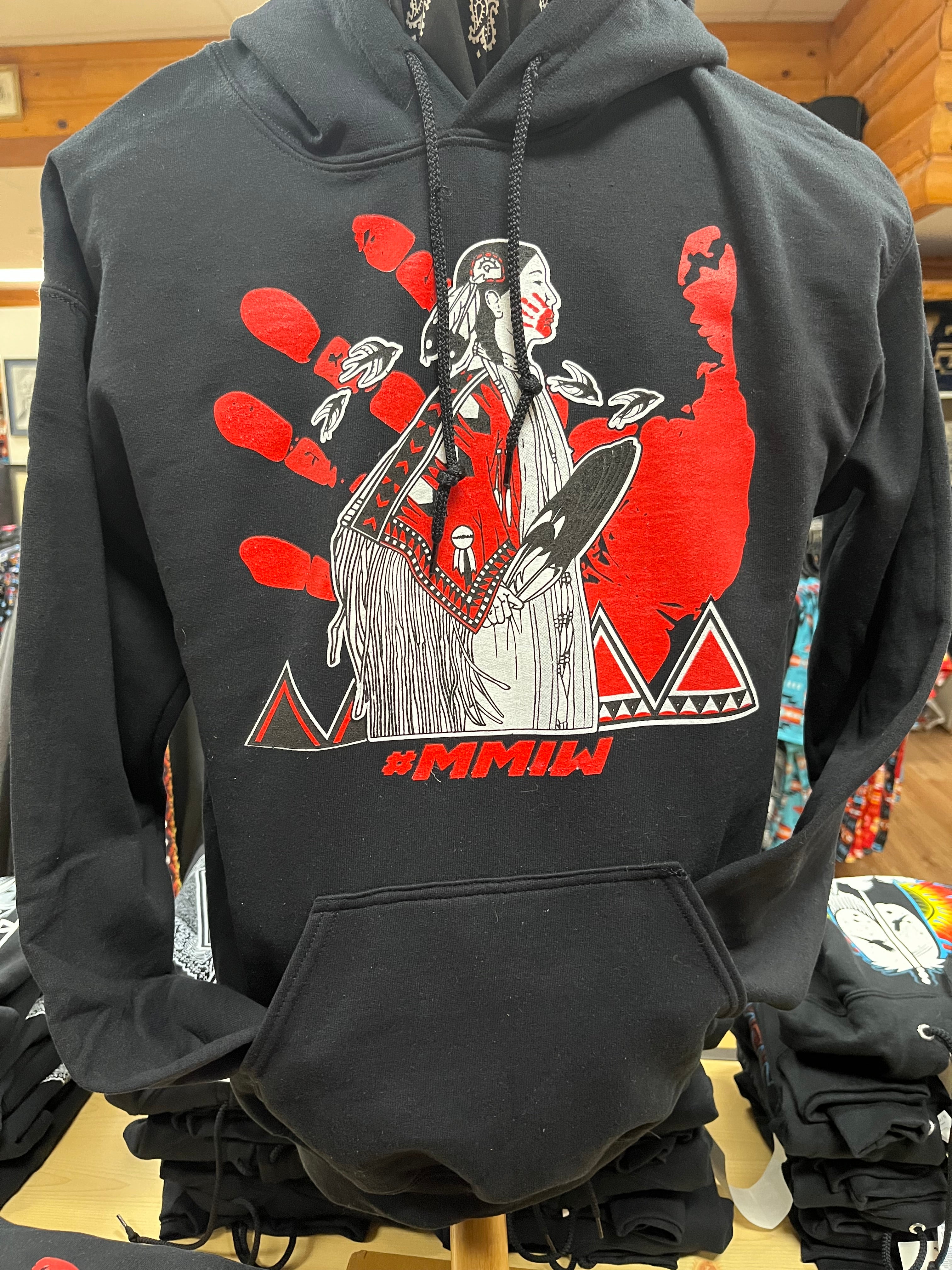 Dineh Designs Adult Hoodie MMIW black