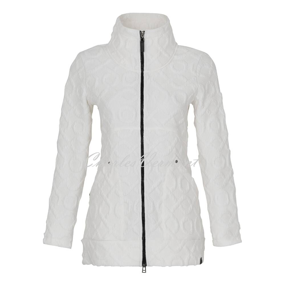 Dolcezza Textured Jacket - Style 73208 (Off-white)