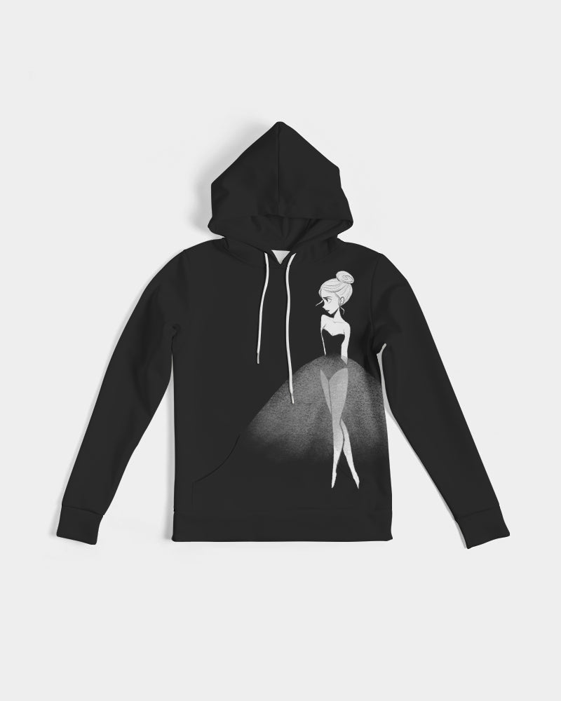 DOLLY DOODLING Ballerina Black Women's Hoodie