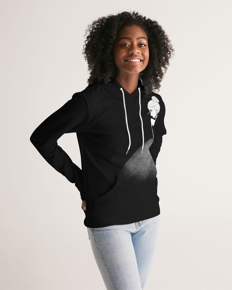 DOLLY DOODLING Ballerina Black Women's Hoodie